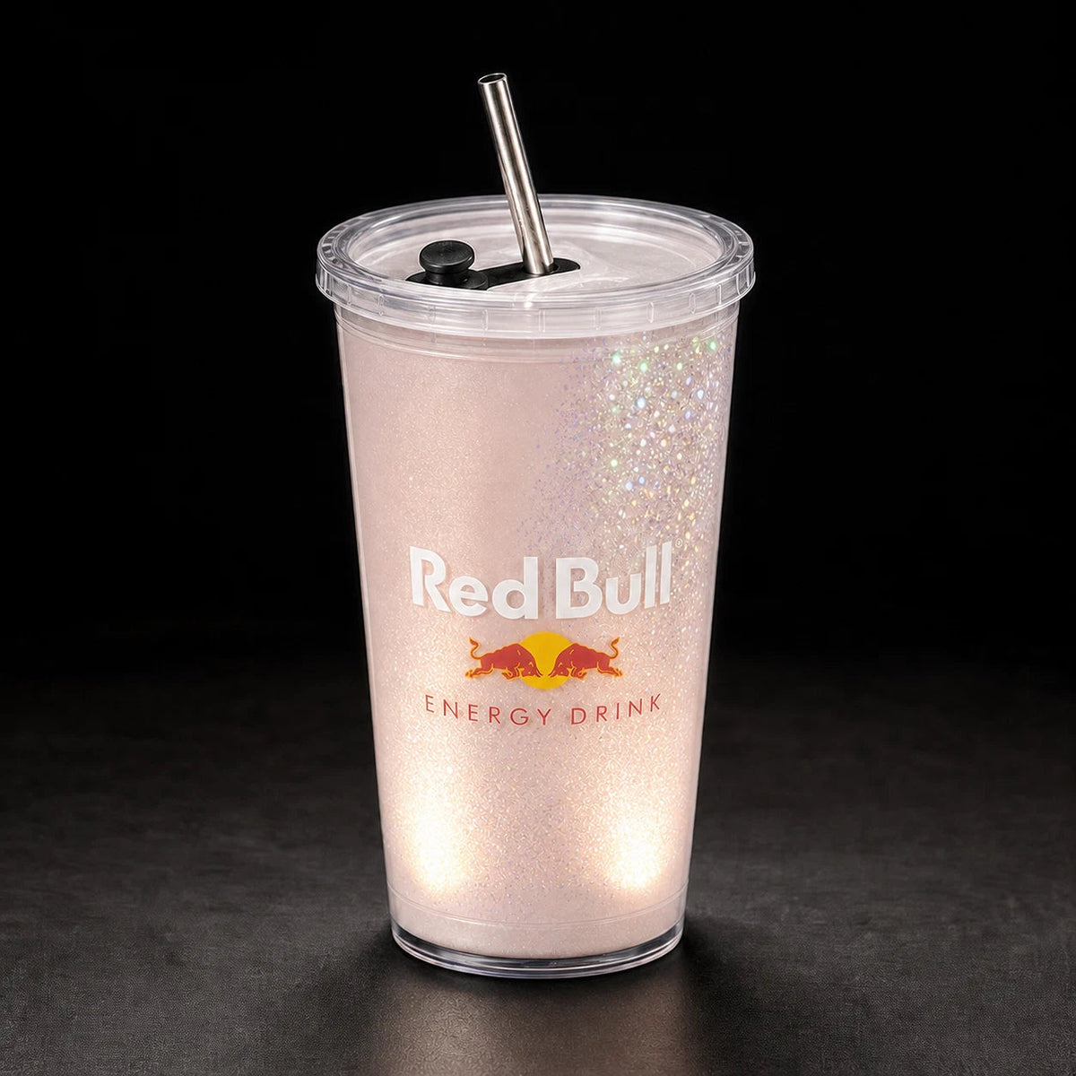 LED Sensor Light-Up Tumbler - Color Changing Cup with Straw